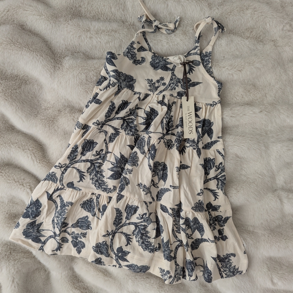 Kate Quinn Blue Pleated Sundress Spaghetti Strap